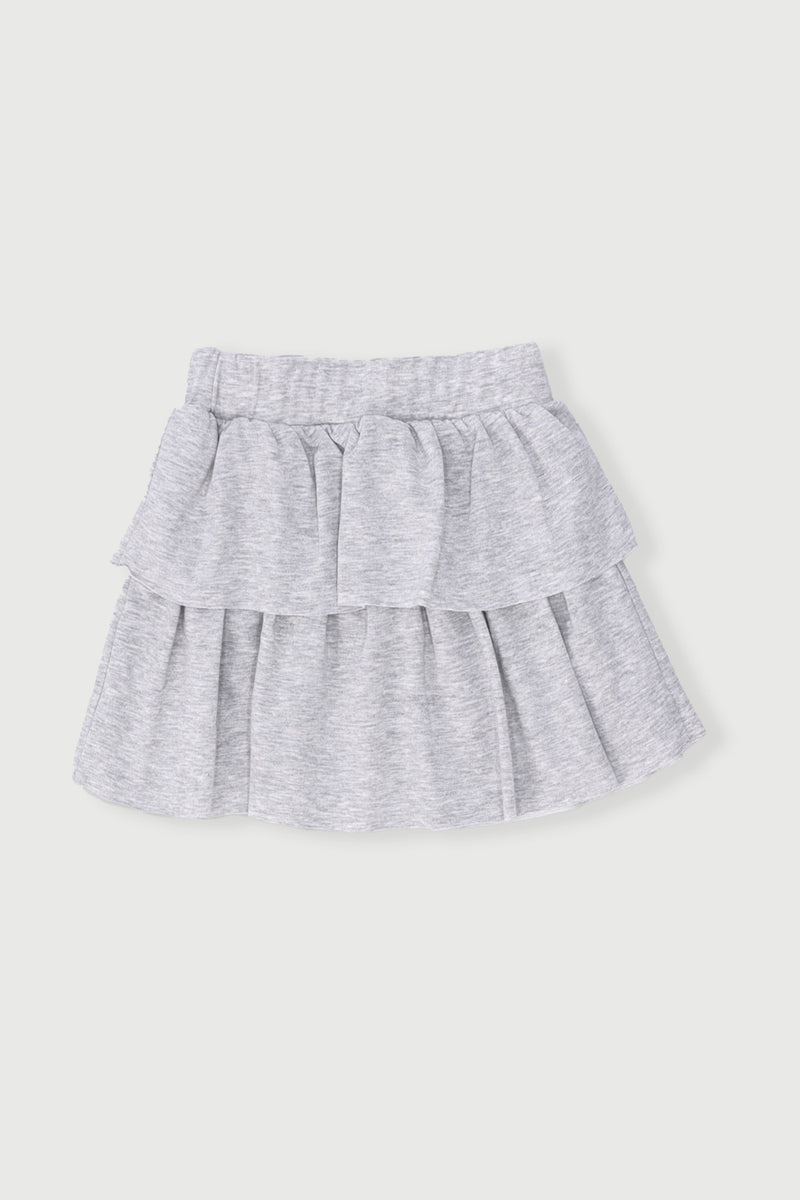 Pre-Girls Fleece Rara Skirt - Grey Melange
