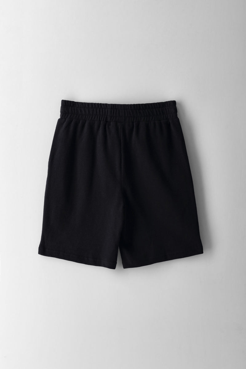 Boys Ottoman Shorts - Black