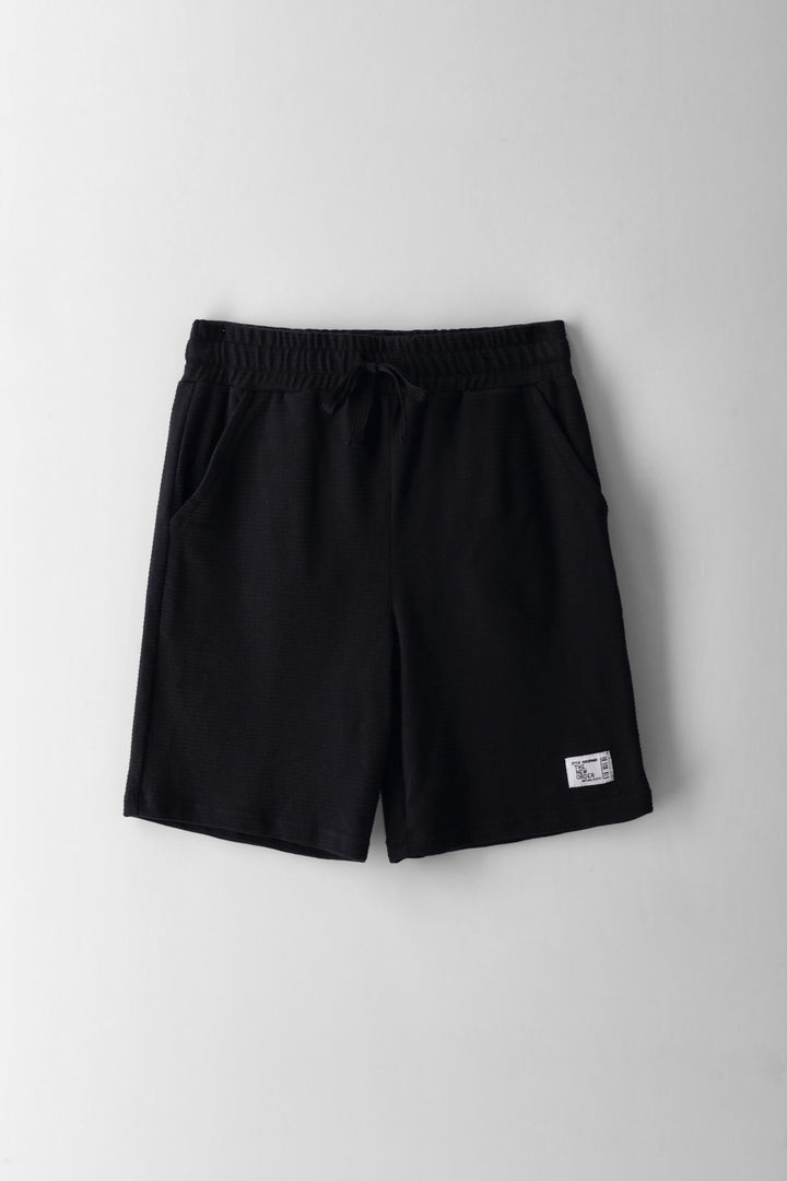Boys Ottoman Shorts - Black