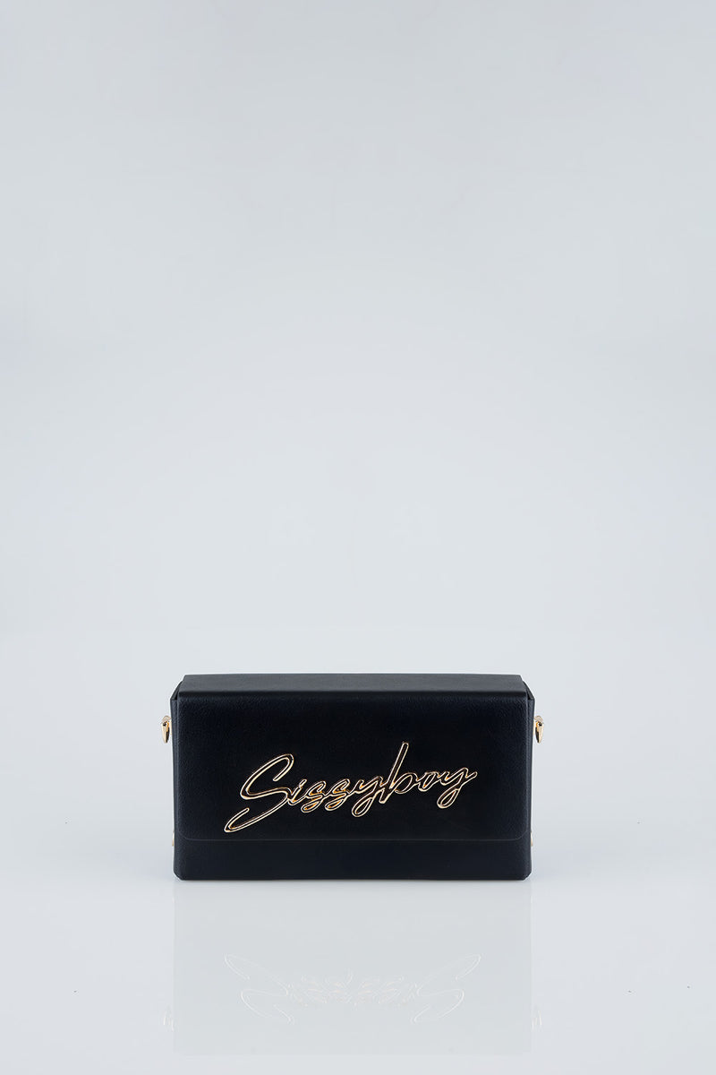 Belt Strap & Front Flap Detail Pauline Handbag - Black