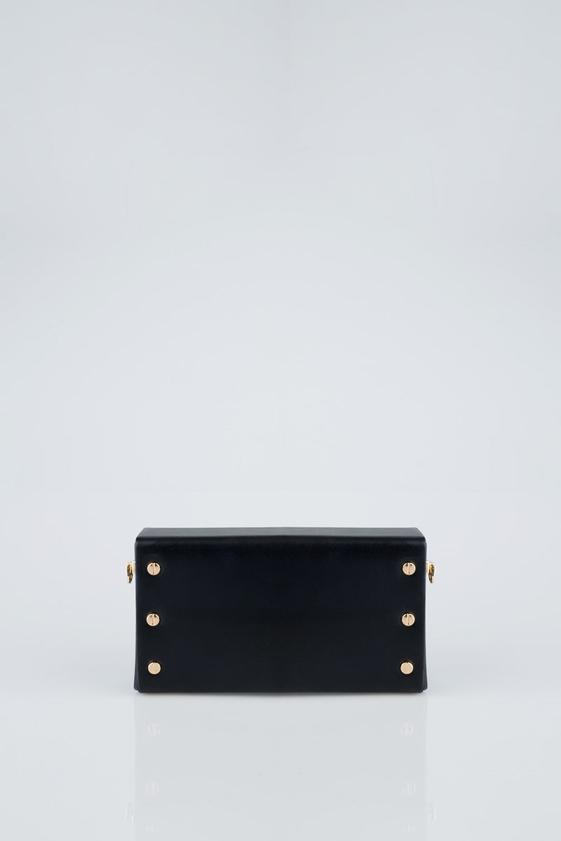 Belt Strap & Front Flap Detail Pauline Handbag - Black