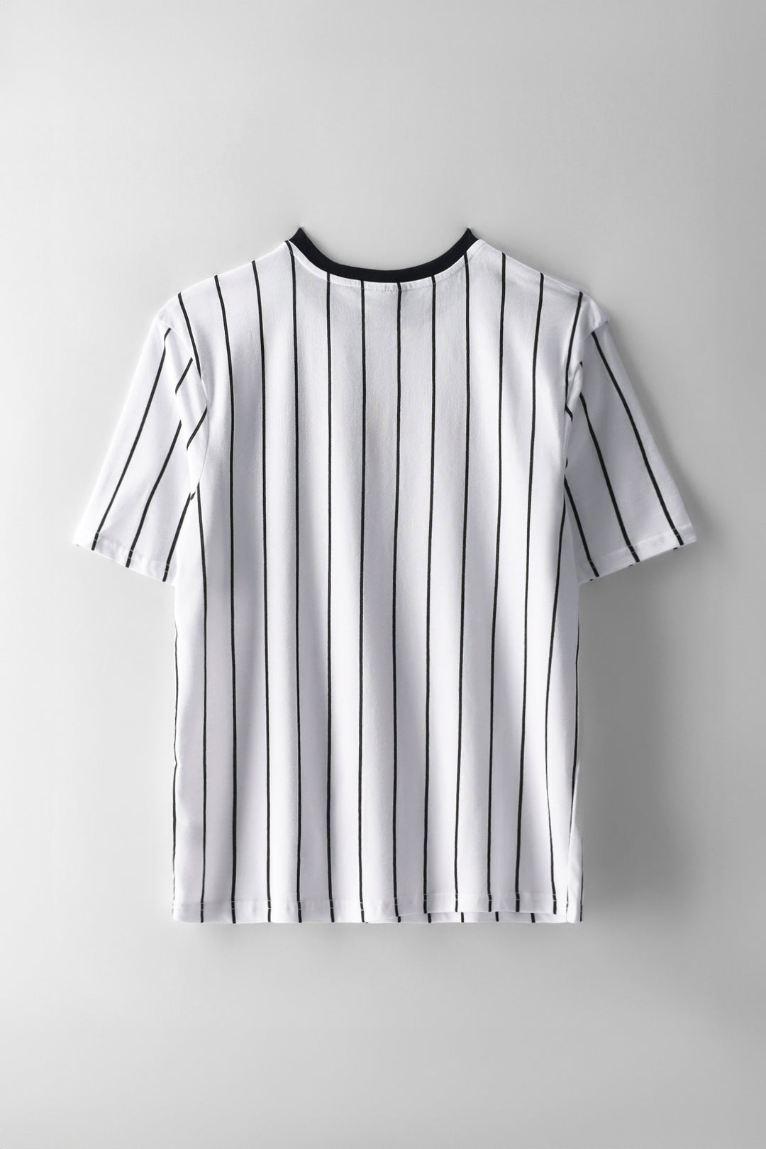 Boys Pinstripe New York T-Shirt - White/Black