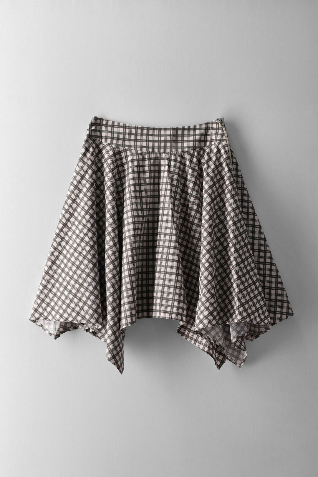 Girls Check Hankey Hem Skirt - Multi