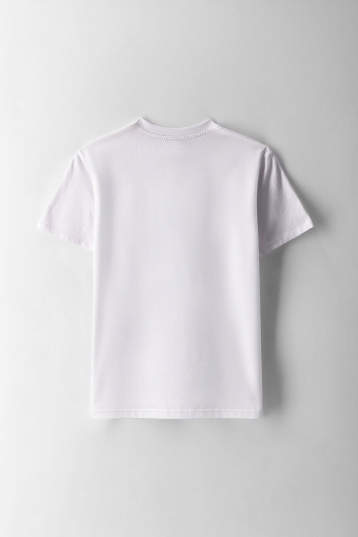 Boys NY Basketball Bunny Print T-Shirt - White
