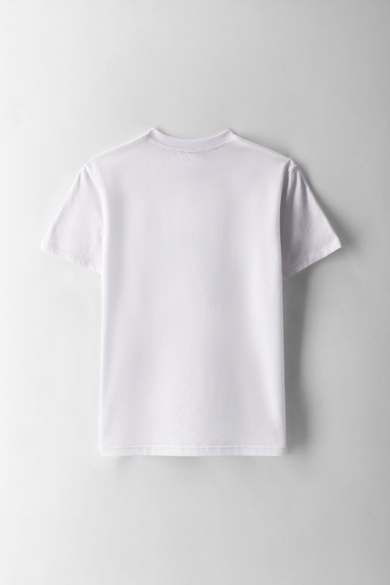 Boys NY Basketball Bunny Print T-Shirt - White