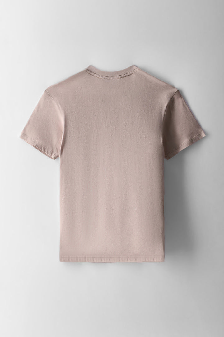 Boys Printed Tee - Stone