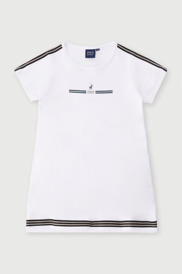 Pre-Girls Jamie Sport Dress - White