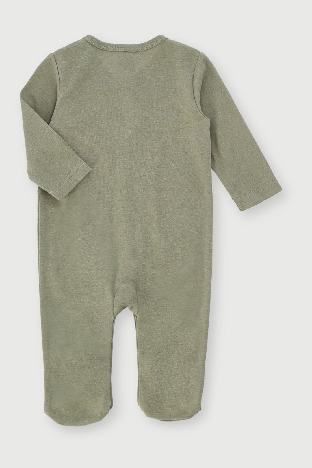 Baby Boys Long Sleeve Basics Sleepsuit - Fatigue