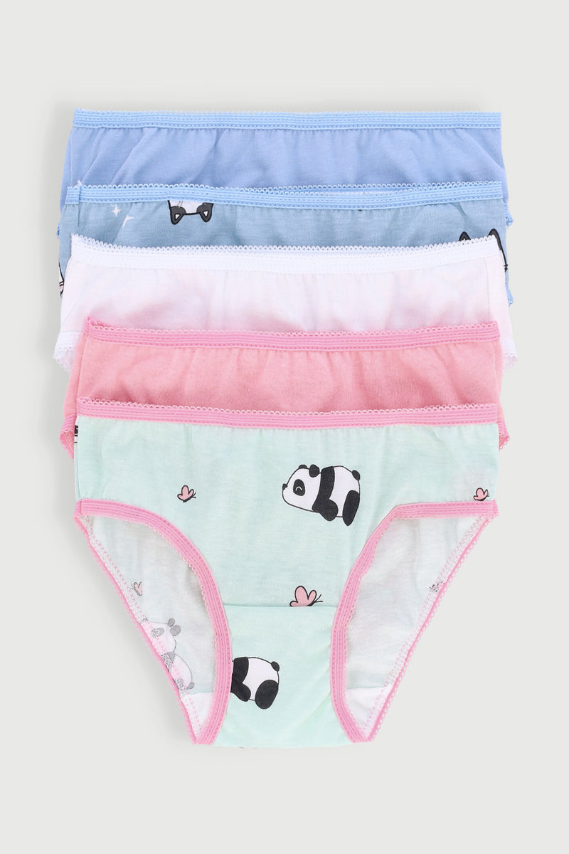 Pre-Girls 5 Pack Kitty Panties - Blue