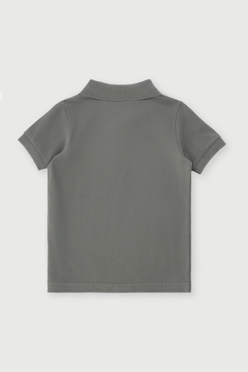 Pre-Boys Ayden Printed Golfer - Olive