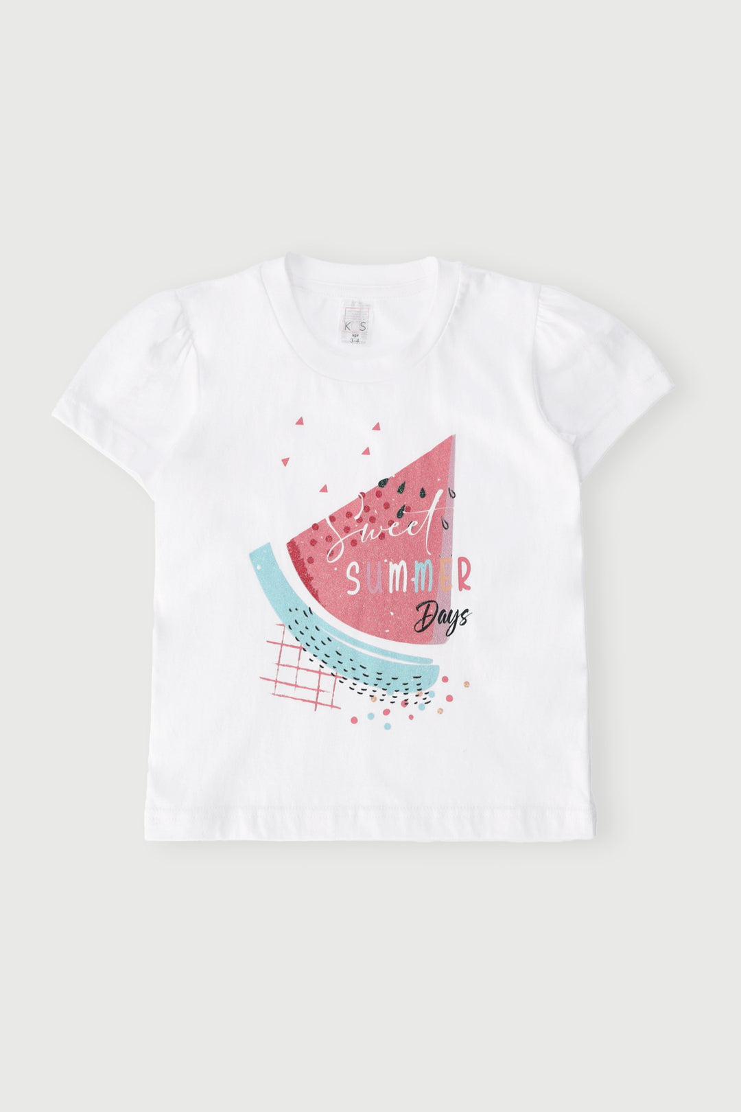 Pre-Girls Watermelon Tee - White