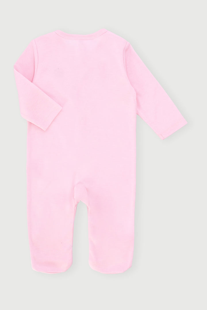 Baby Girls Long Sleeve Sleepsuit - Pink
