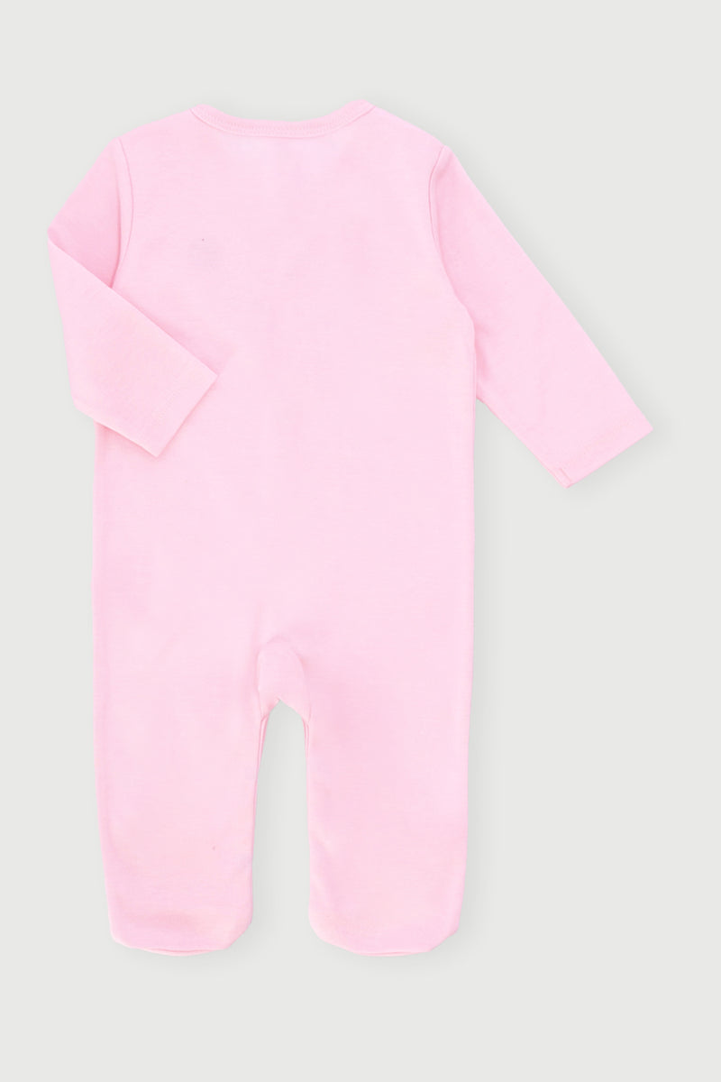 Baby Girls Long Sleeve Sleepsuit - Pink