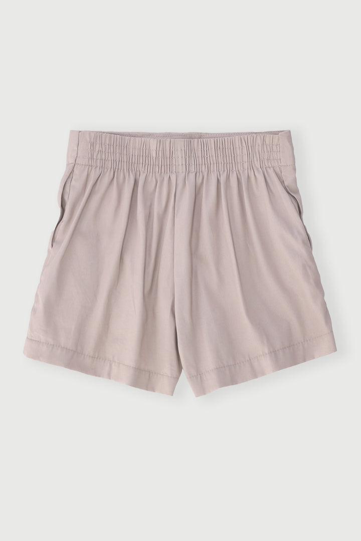 Pre-Girls Pleated Twill Shorts - Stone