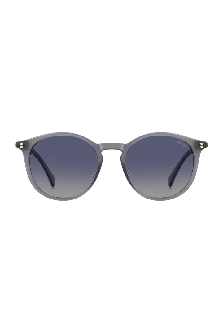 Rounded Silver Frame - Blue