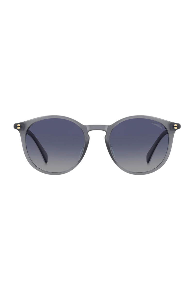 Rounded Silver Frame - Blue