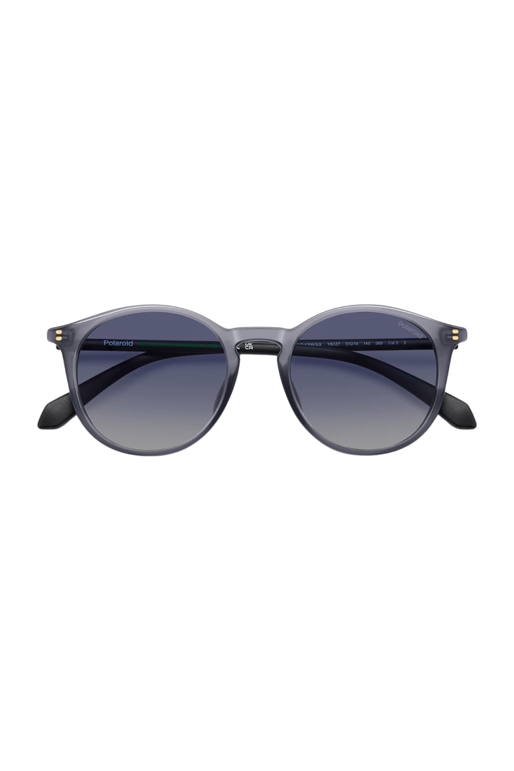 Rounded Silver Frame - Blue