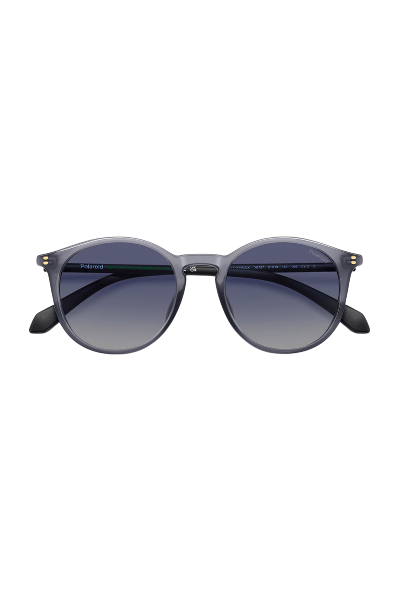 Rounded Silver Frame - Blue