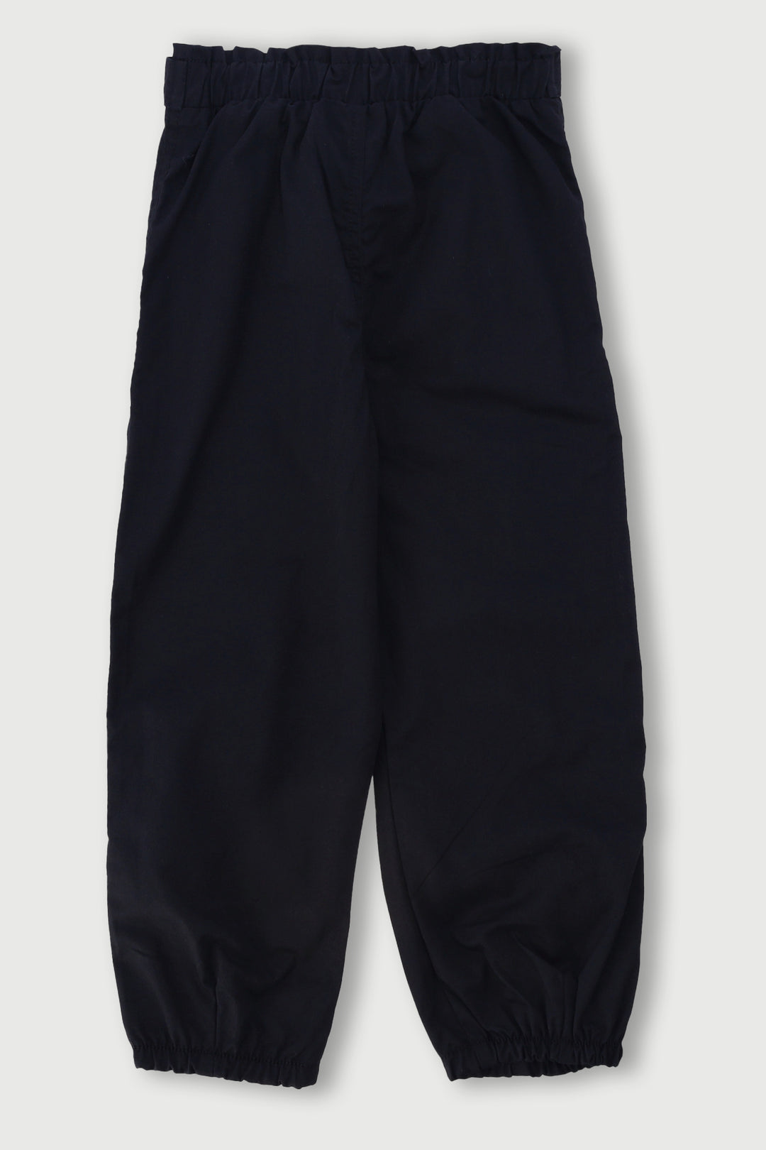 Pre-Girls Paperbag Belt Twill Pants - Black