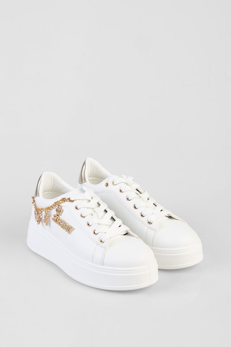 Tatum Sneaker - White Gold