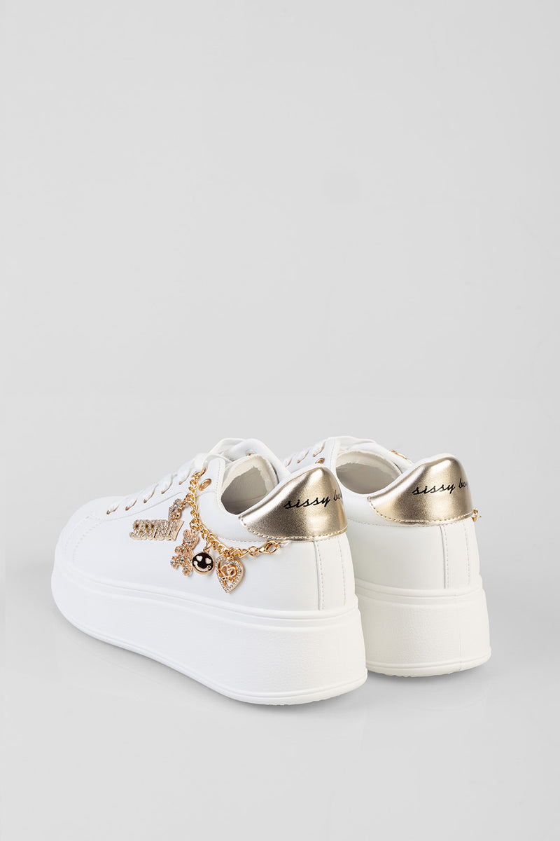 Tatum Sneaker - White Gold