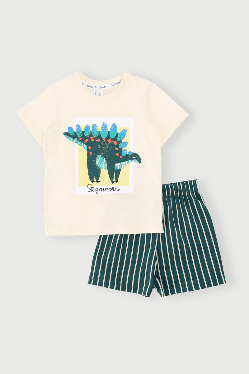 Pre-Boys Stegasnorus Sleep Set - Dark Green