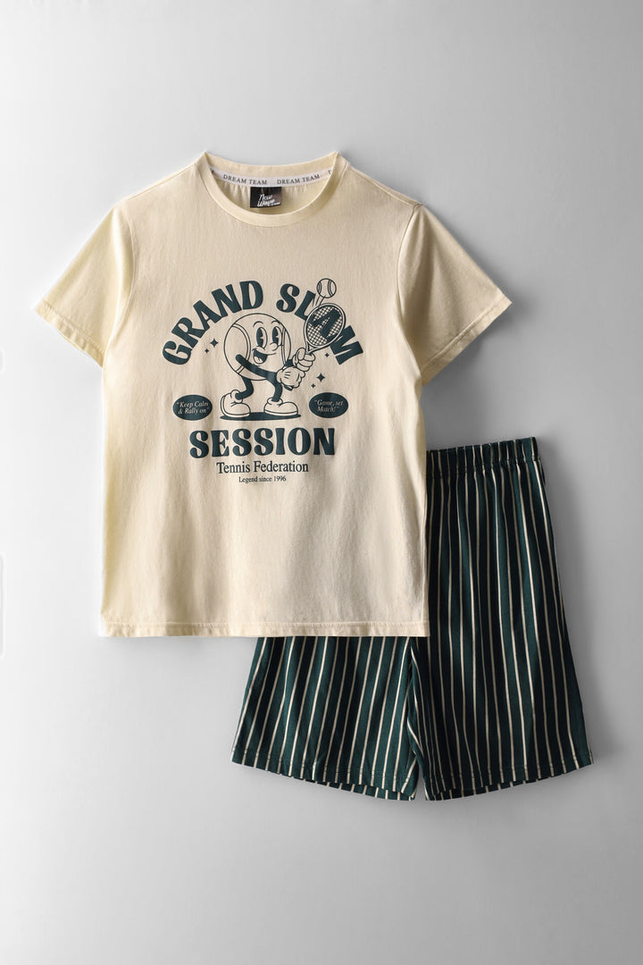 Boys Grand Slam Sleep Set - Dark Green