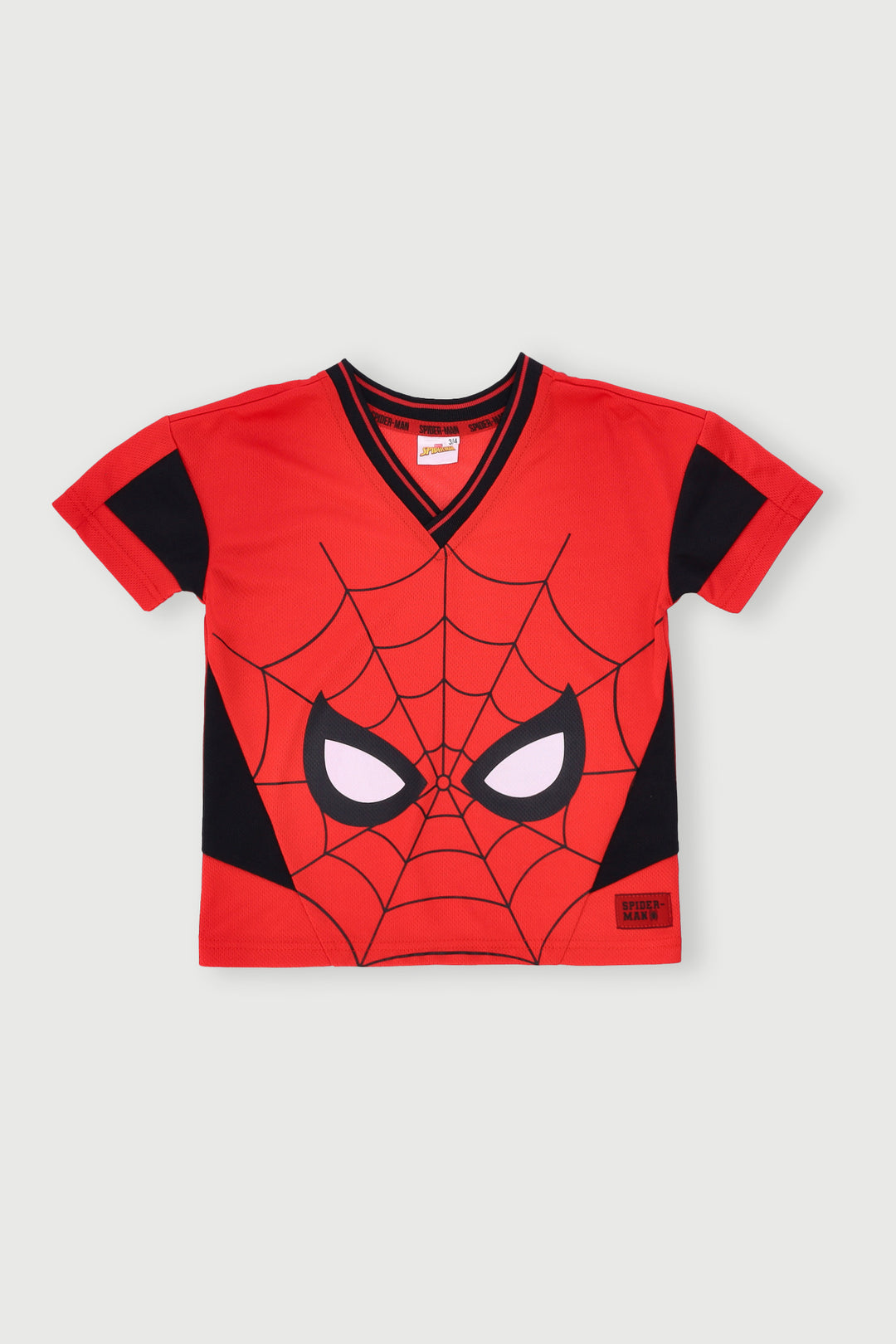 Pre-Boys Spiderman Mesh Tee - Red