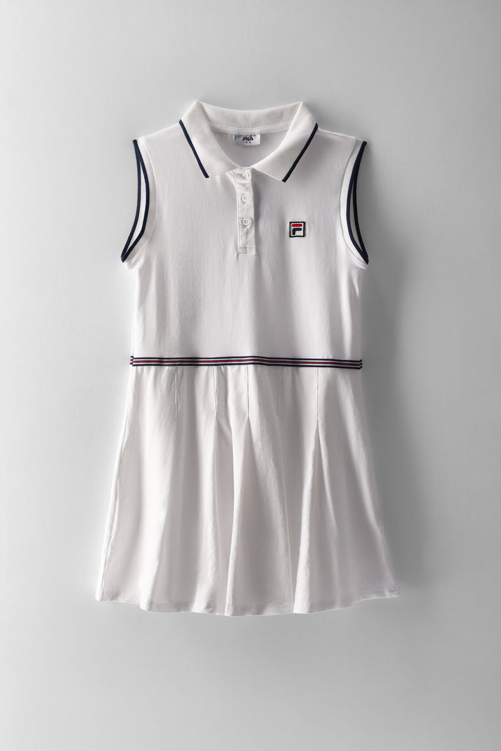 Girls Lauren Dress - White