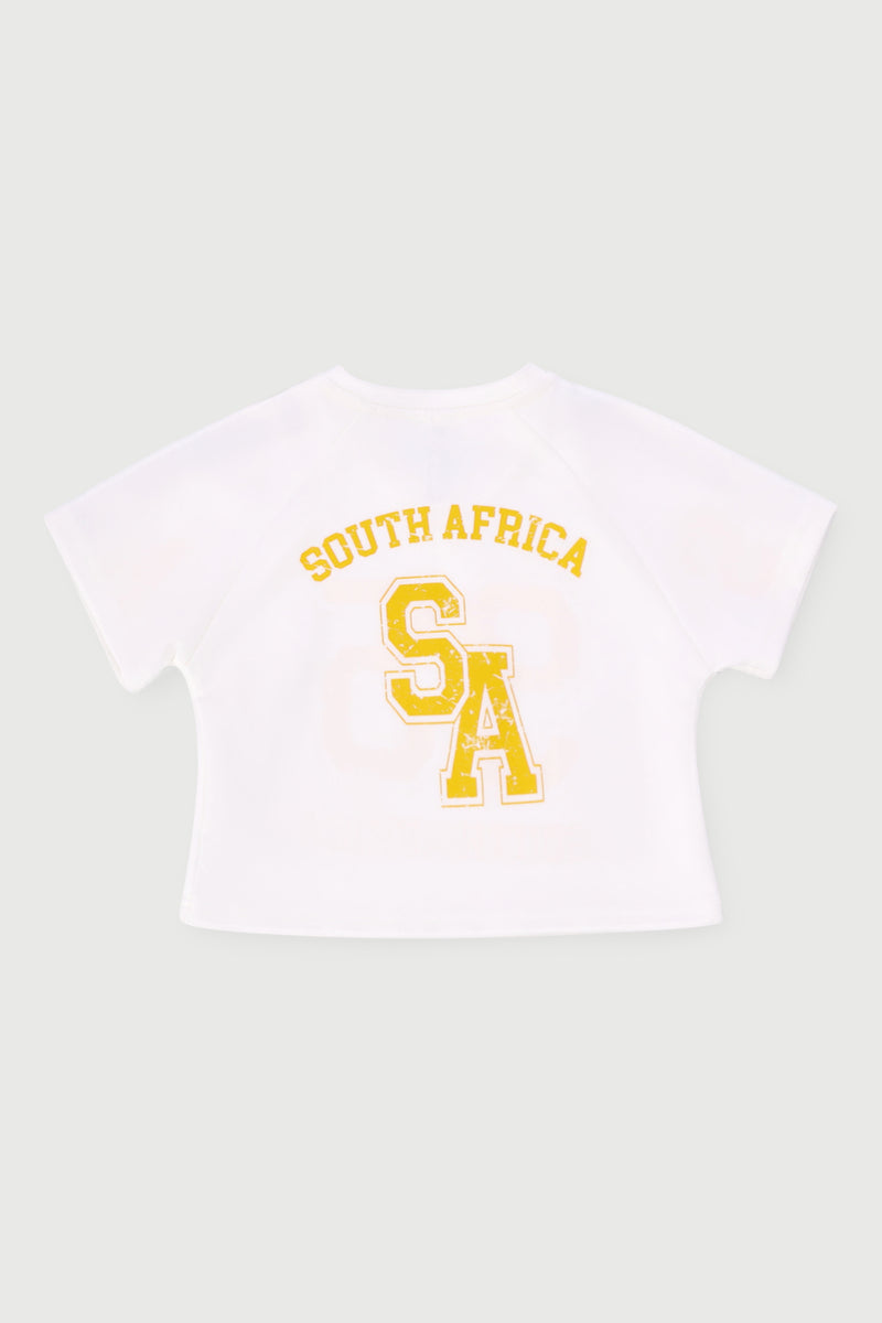 Pre-Girls Soccer 95 V-Neck Tee - Cream