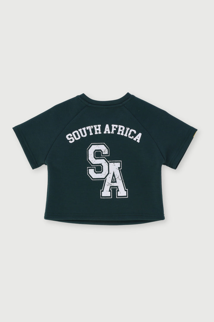 Pre-Girls Soccer 95 V-Neck Tee - Green