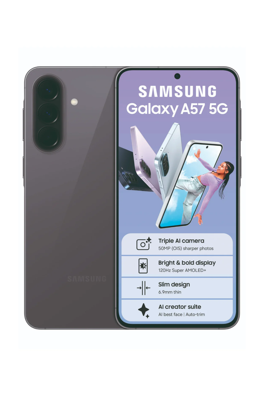 A57 256GB 5G Dual Sim - Grey
