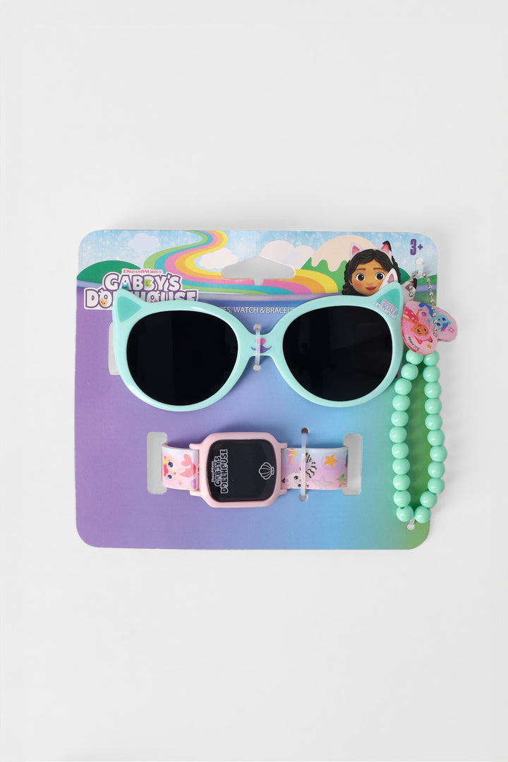 Gabby's Dollhouse Sunglasses & Watch Gift Set - Aqua