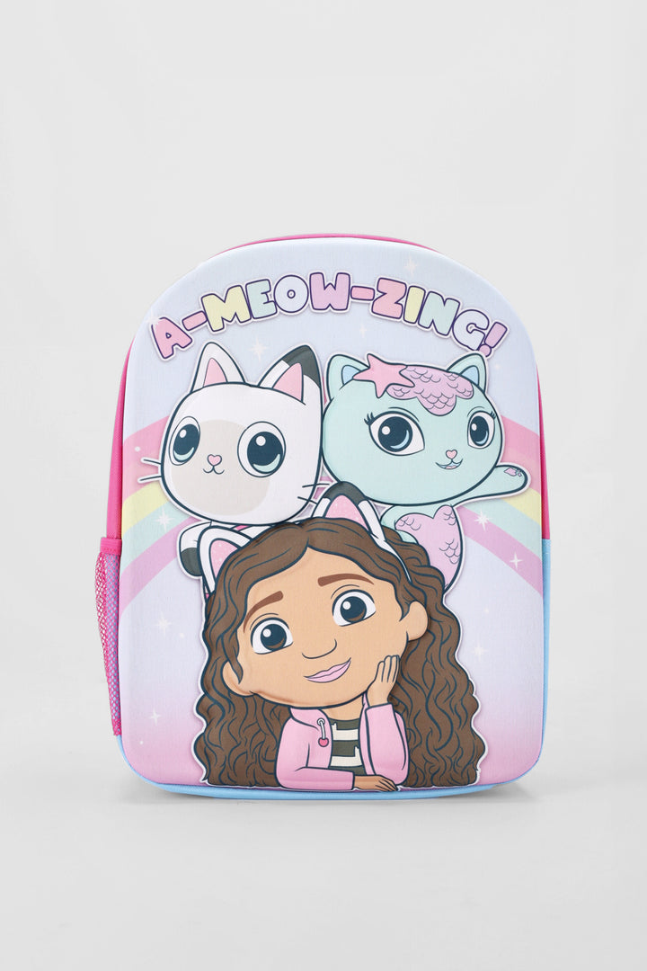 Gabby's Dollhouse Debossed Backpack - Aqua