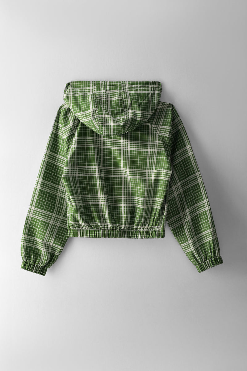 Girls Check Taslon Jacket - Multi