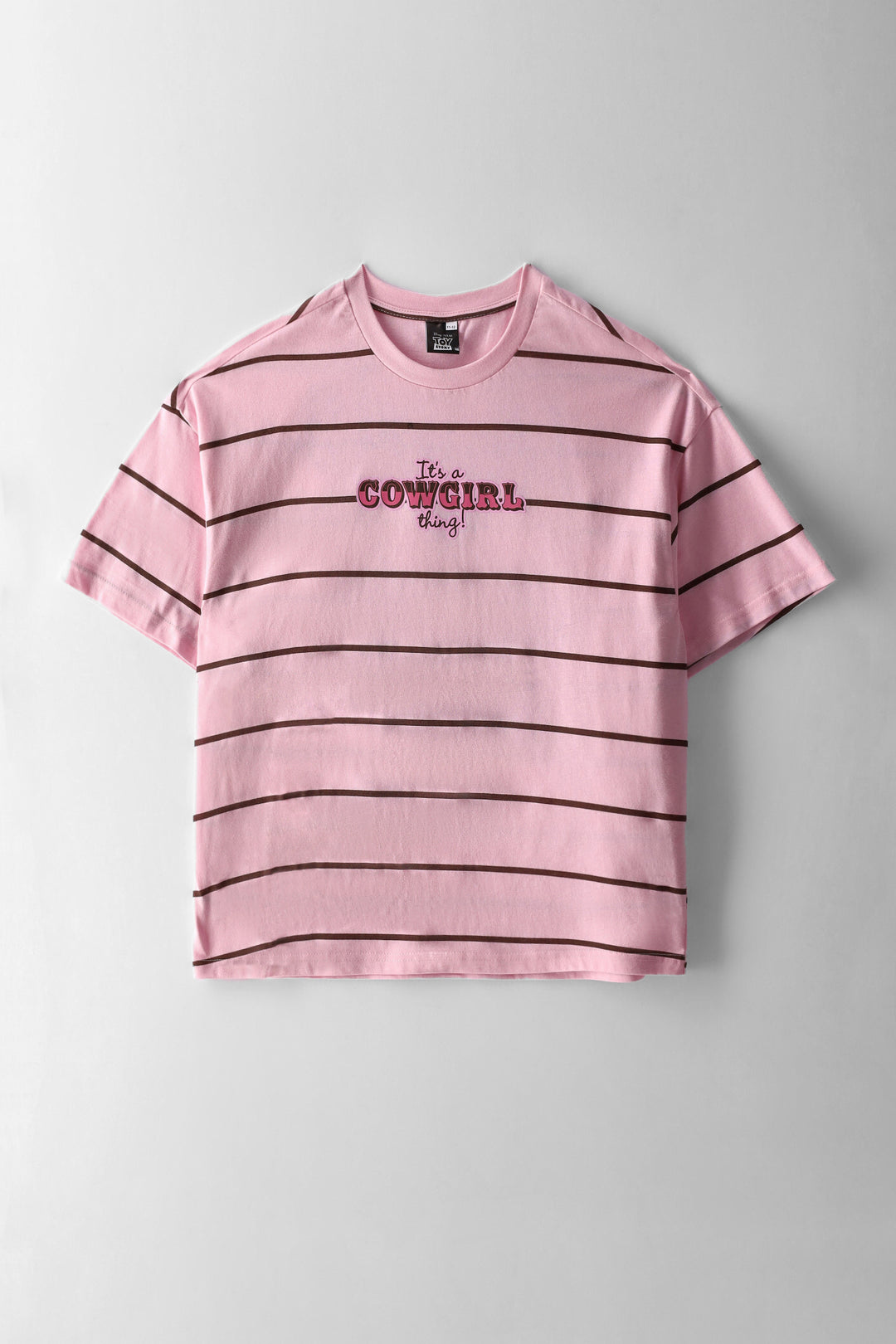 Girls Toy Story Oversized Stripe Tee - Pink