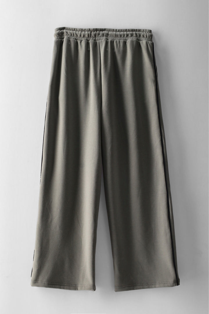 Boys College League Scuba Wide Leg Pant - Sage