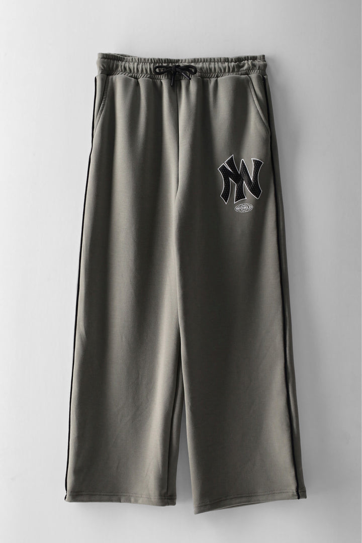 Boys College League Scuba Wide Leg Pant - Sage