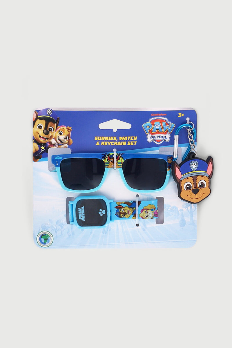 Pre-Boys Paw Patrol Sunglasses & Watch Gift Set - Dark Blue