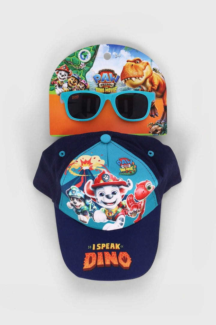 Pre-Boys Paw Patrol Sunglasses & Peak Cap Set - Dark Blue