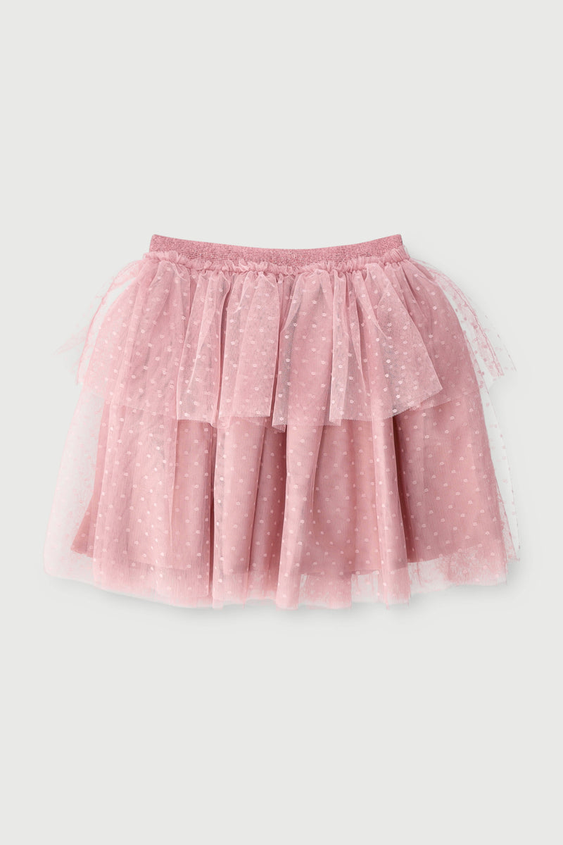 Pre-Girls Mesh Tutu Skirt - Blush