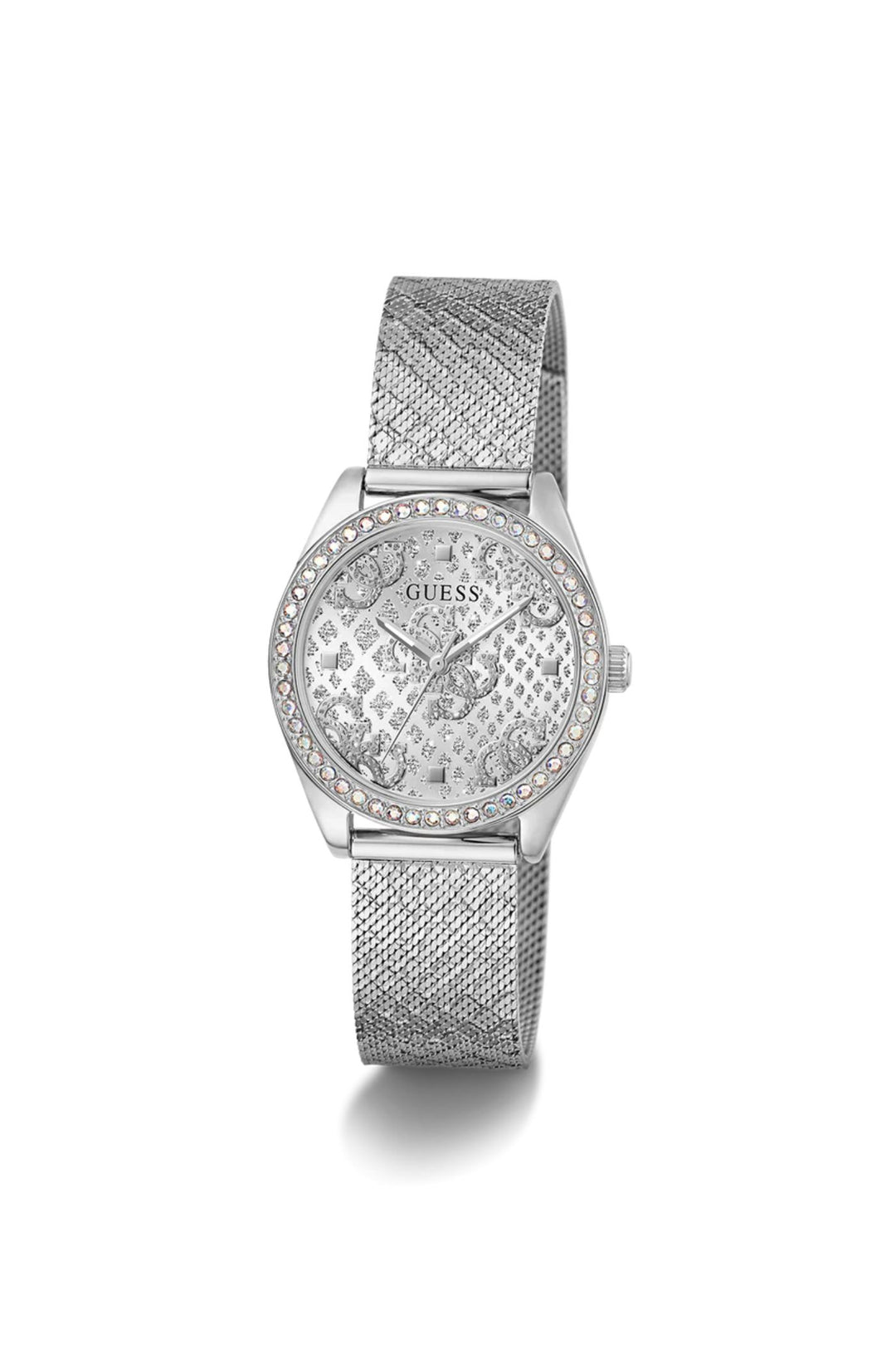 Ladies, Ip Silver Case, Silver Dial & Strap Watch