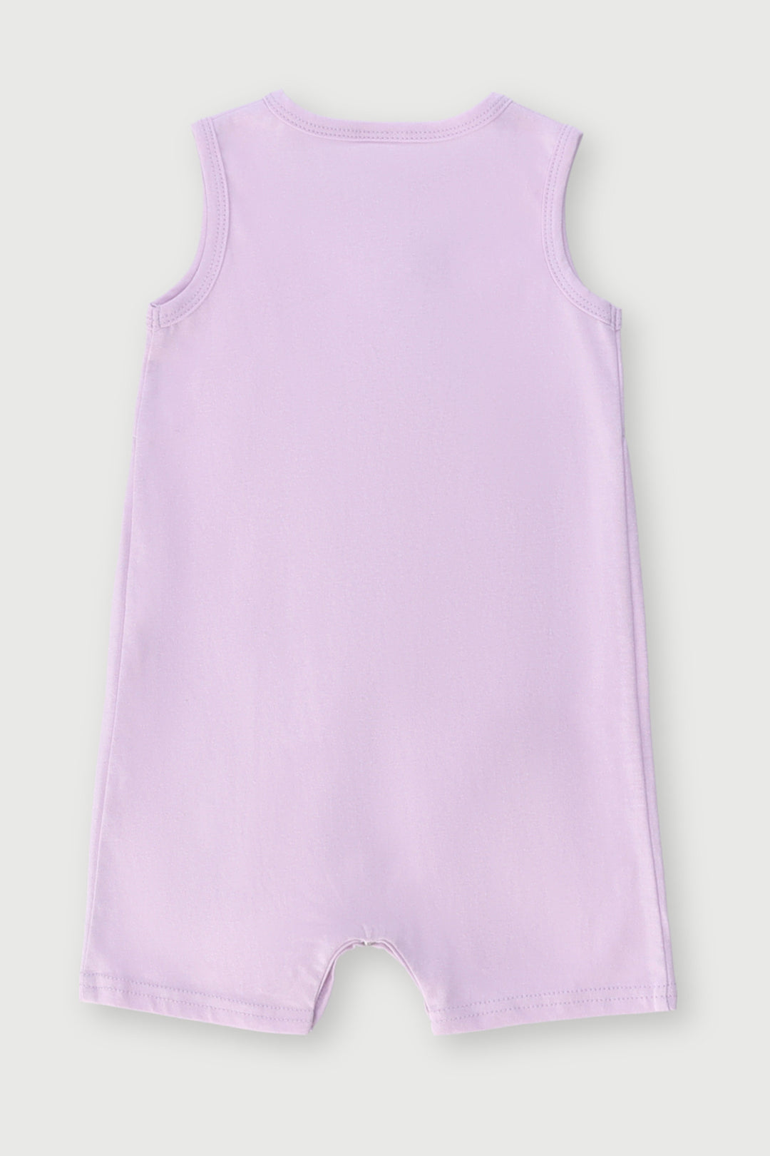 Baby Girls Short Sleeve Slogan Romper - Lilac