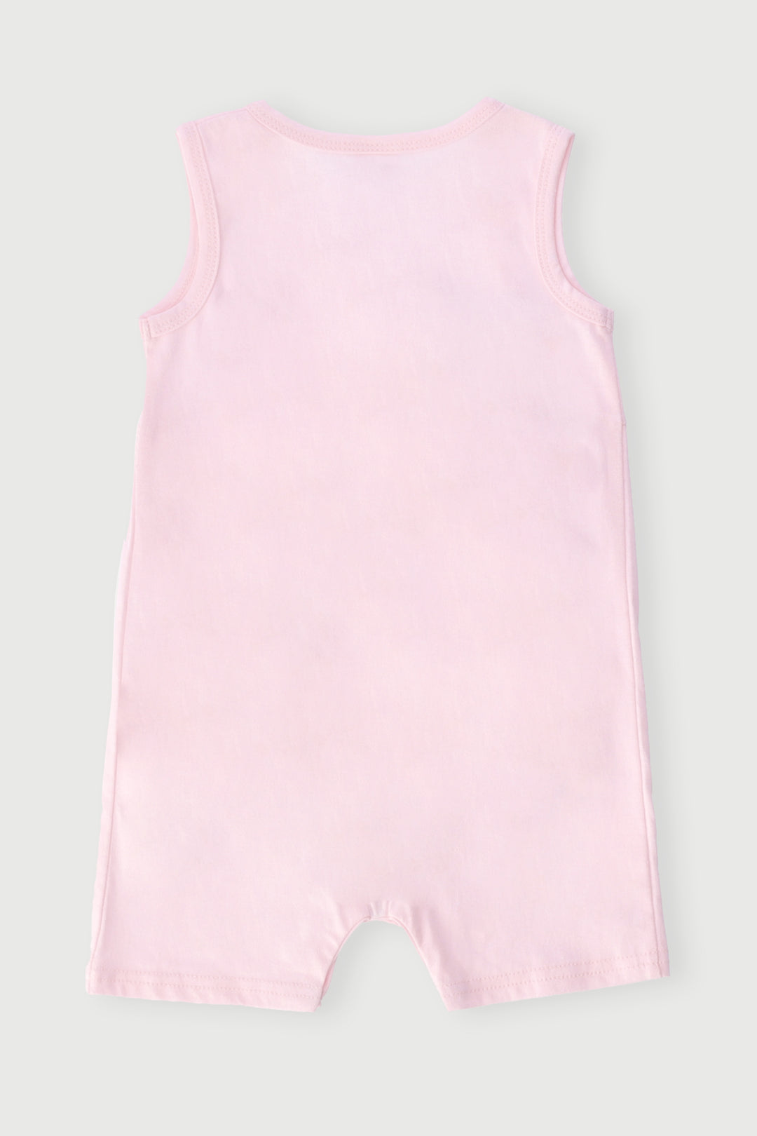 Baby Girls Short Sleeve Slogan Romper - Light Pink