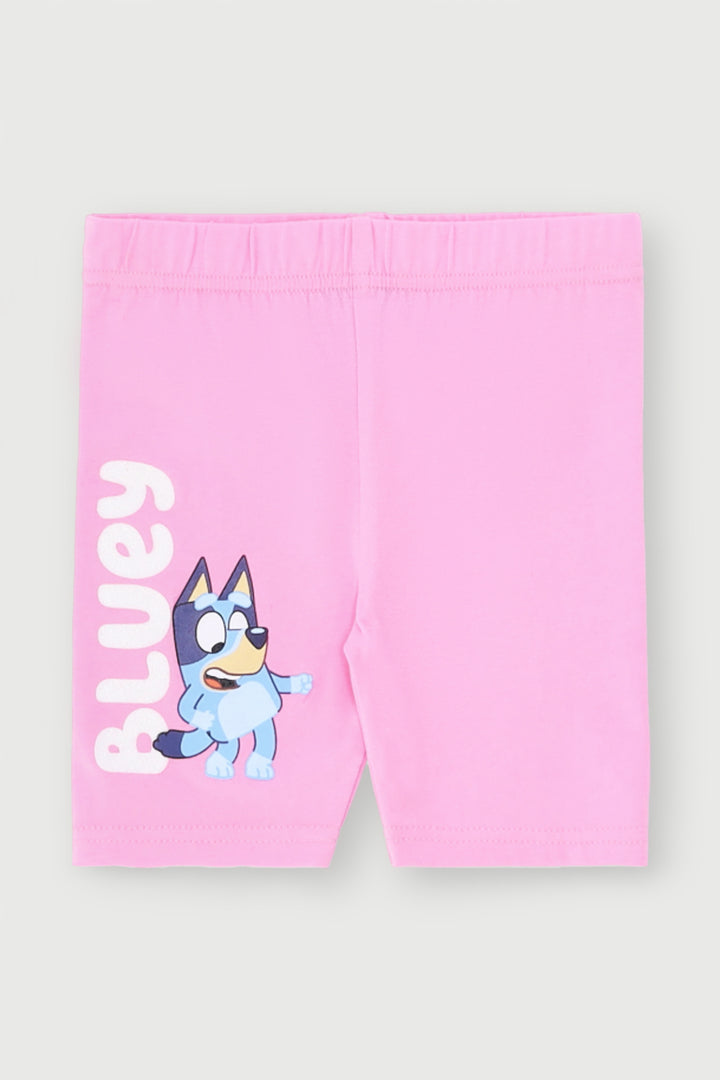 Pre-Girls Bluey Cycle Shorts - Pink