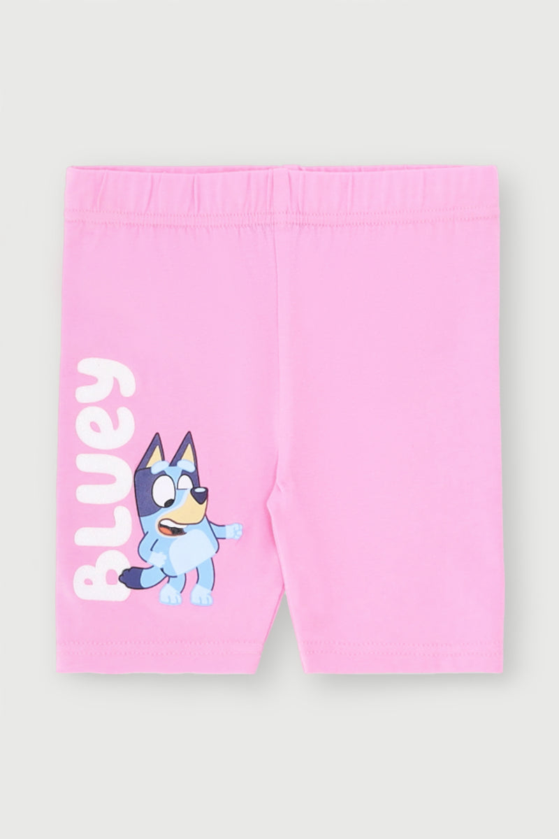 Pre-Girls Bluey Cycle Shorts - Pink