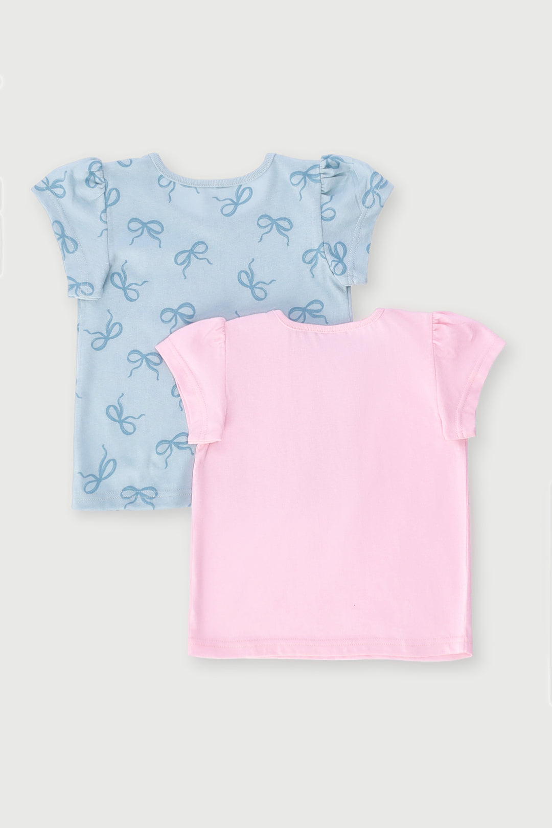 Baby Girls 2 Pack Bows Tee - Pink