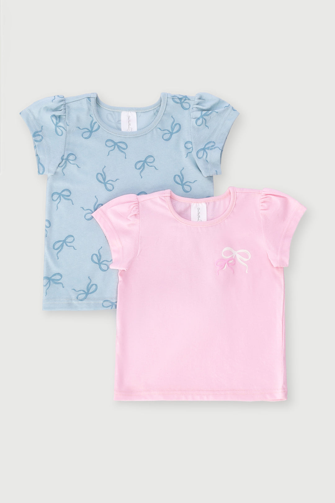 Baby Girls 2 Pack Bows Tee - Pink