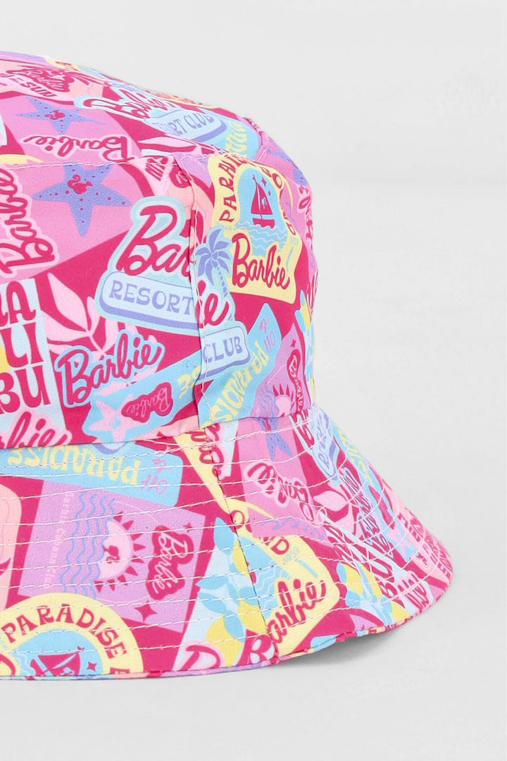 Pre-Girls Barbie Bucket Hat - Pink