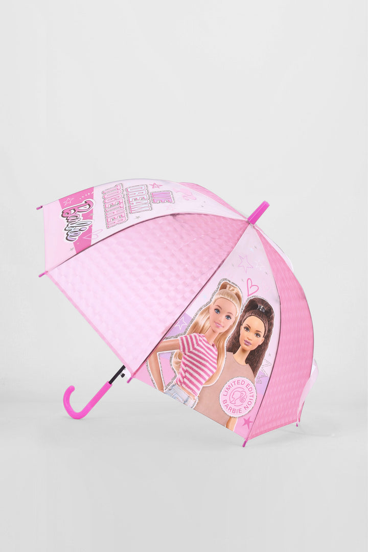 Pre-Girls Barbie Umbrella - Pink